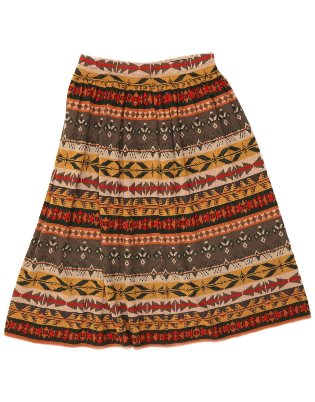 Fustă A-Line Vintage pentru femei cu talie înaltă W30 Medium Multicolor Geometric