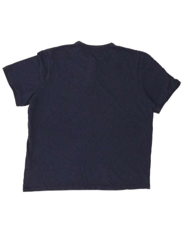 Cămașă polo pentru bărbați JACK & JONES 2XL bumbac bleumarin