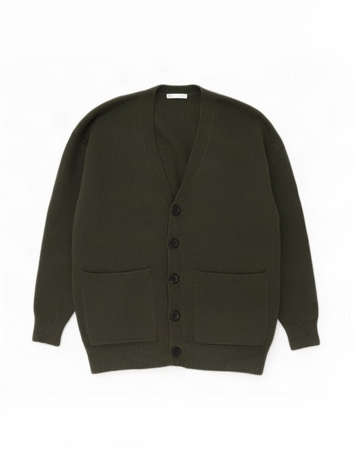 Pulover cardigan pentru bărbați Zara Mediu Kaki Acrilic