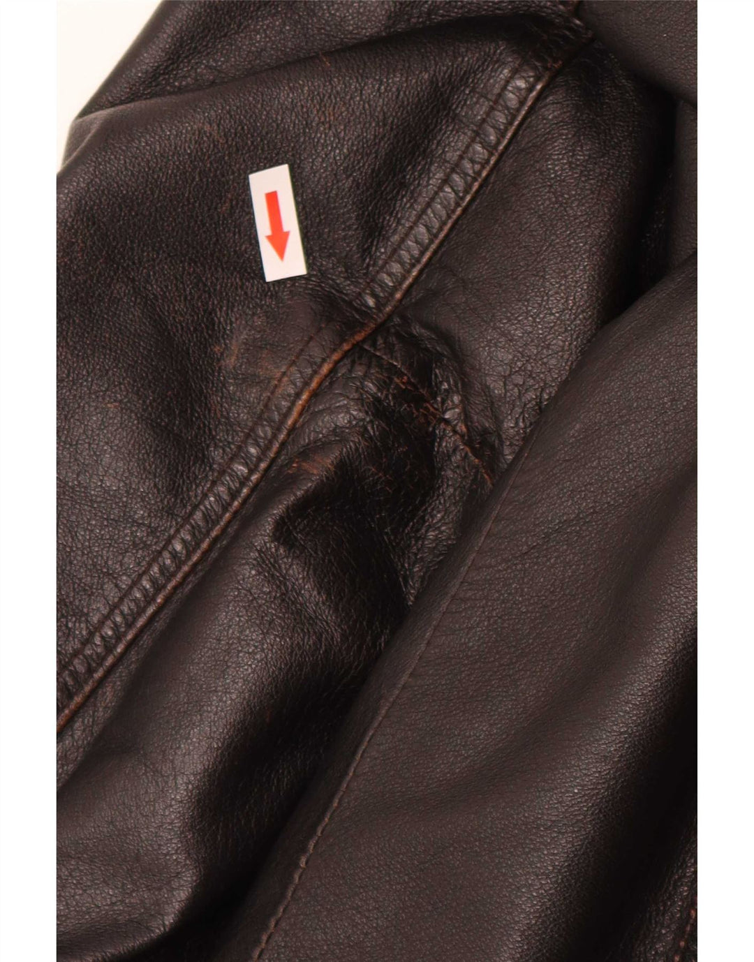 Jachetă Bomber din piele vintage pentru bărbați IT 52 XL maro retro