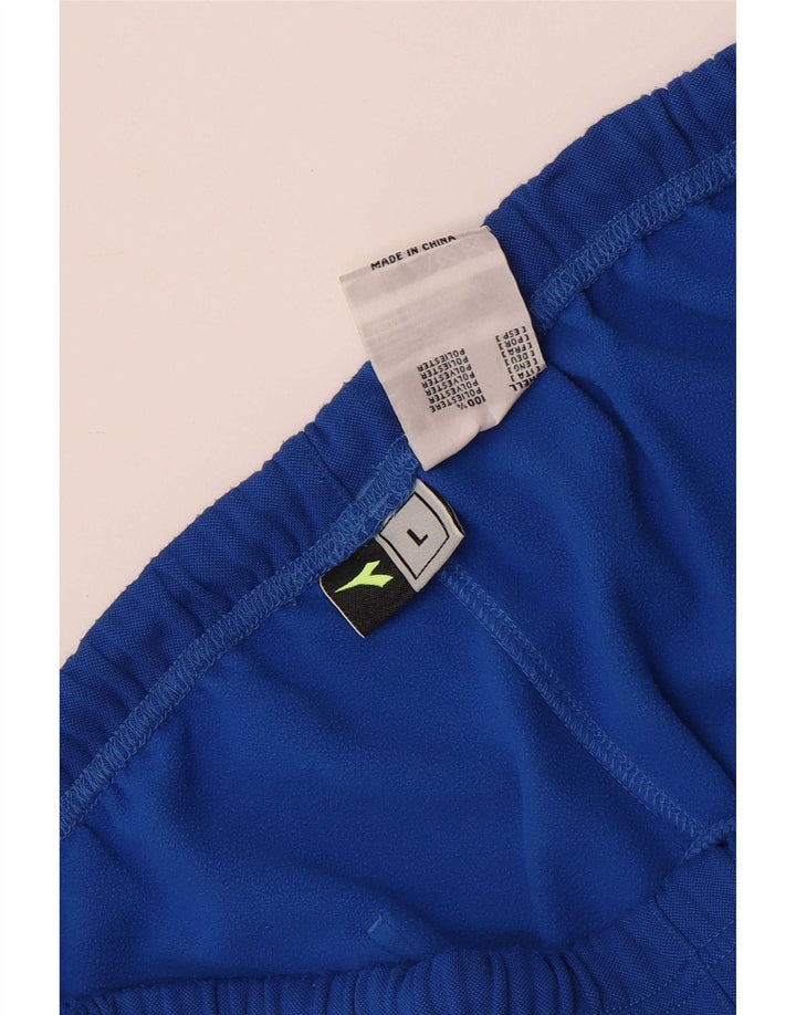 Pantaloni de trening Diadora pentru bărbați Joggeri mari, albastru, poliester