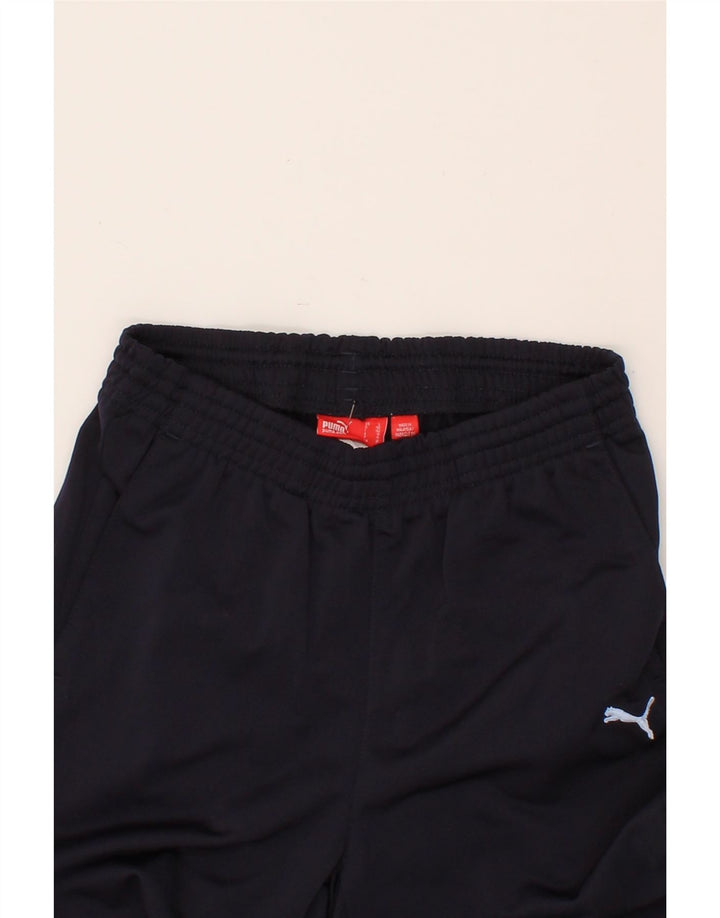 PUMA Boys Tracksuit Trousers 11-12 Years Navy Blue Polyester Vintage Puma and Second-Hand Puma from Messina Hembry 