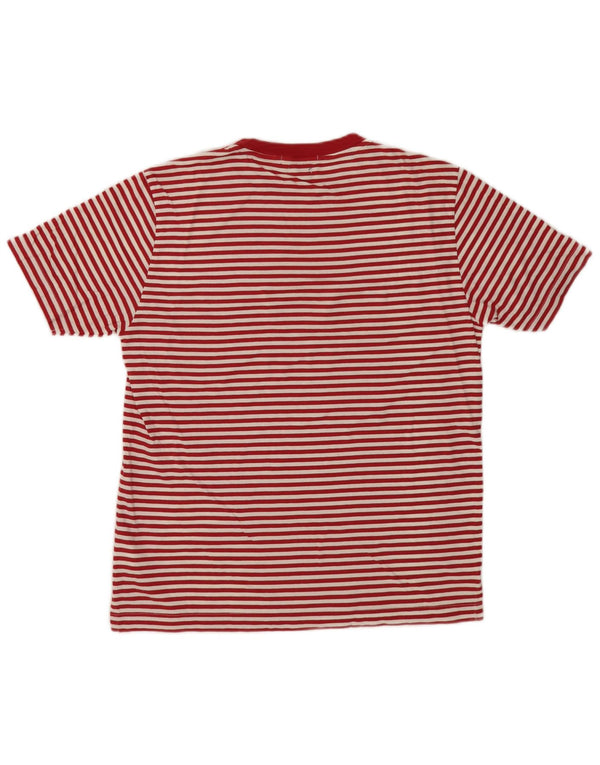 Marina Yachting Tricou grafic Slim Fit pentru bărbați Top din bumbac cu dungi roșii medii