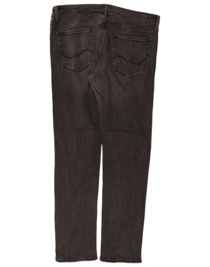 Blugi slim pentru bărbați Jack & Jones W36 L32 bumbac gri
