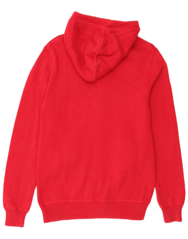 Pulover cardigan cu glugă Jack Wills pentru bărbați, bumbac roșu mic