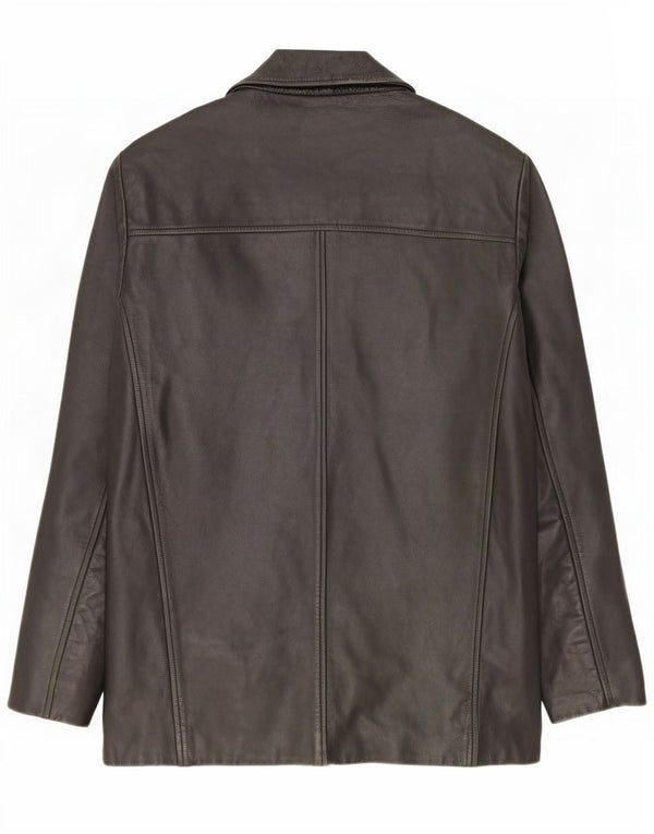 Jachetă de piele pentru bărbați MONTANA UK 44 2XL Negru