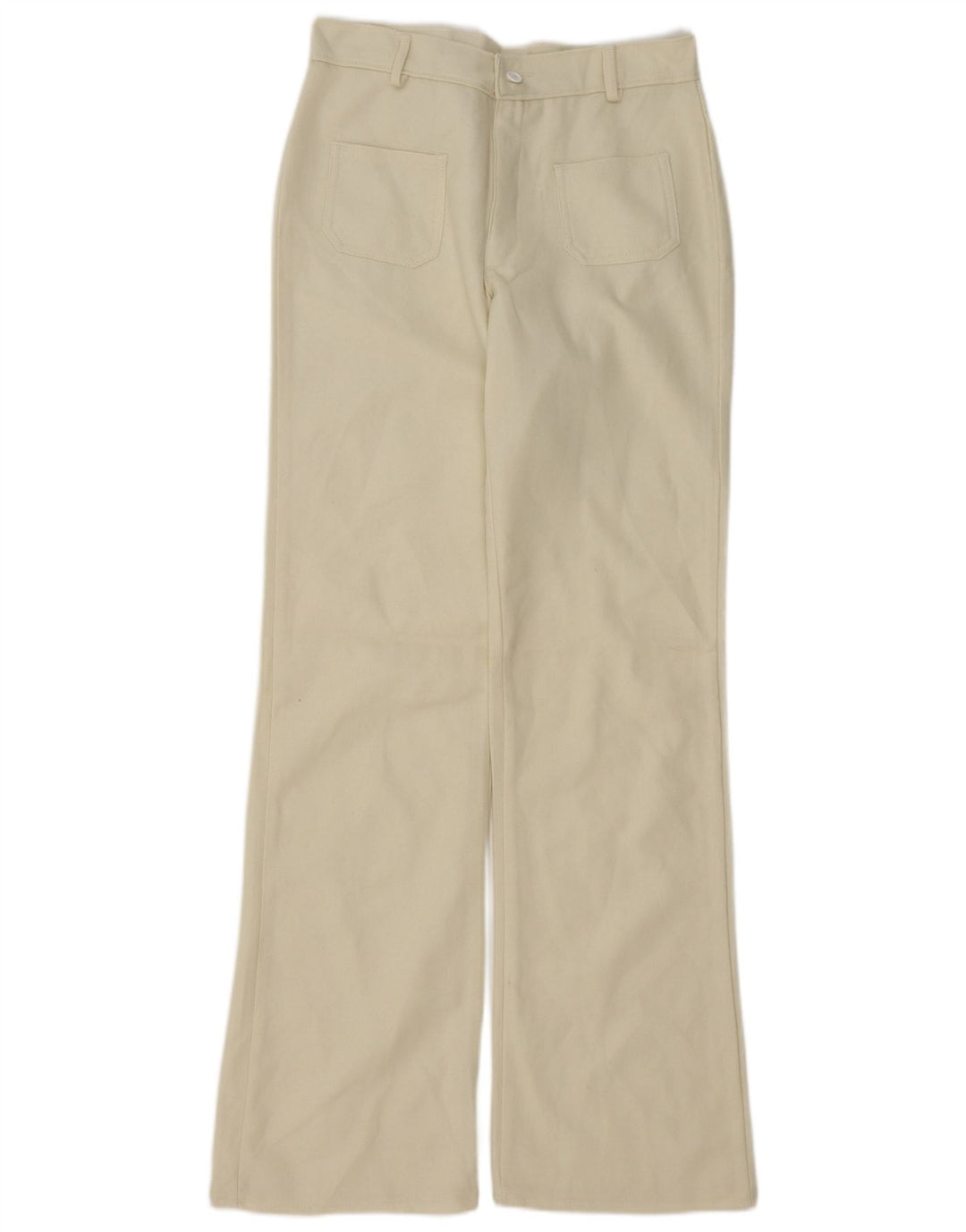 Pantaloni de damă Vintage Bootcut casual W30 L34 alb