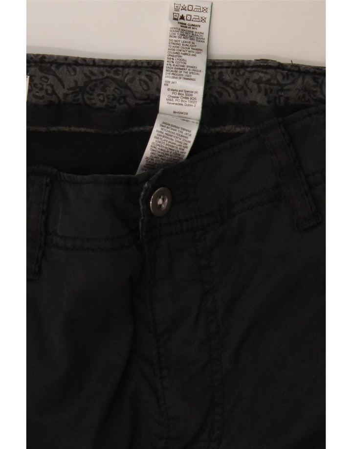 Marks & Spencer Pantaloni de jogging pentru femeie Cargo UK 12 Medium W30 L29 Gri
