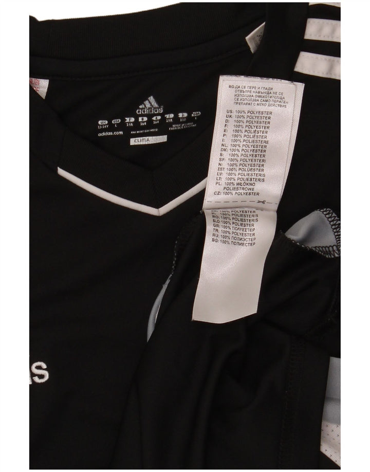 Tricou Climacool ADIDAS pentru băieți Top 13-14 ani, negru, poliester color bloc