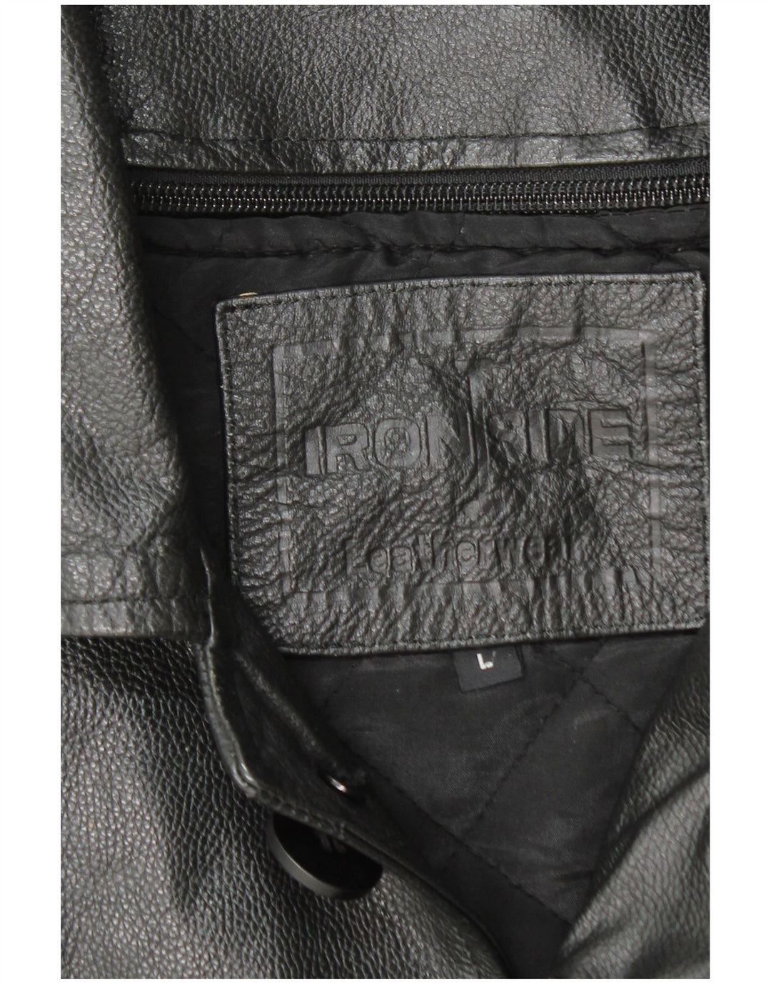 Jachetă de piele pentru bărbați IRONSIDES UK 40, mare, neagră