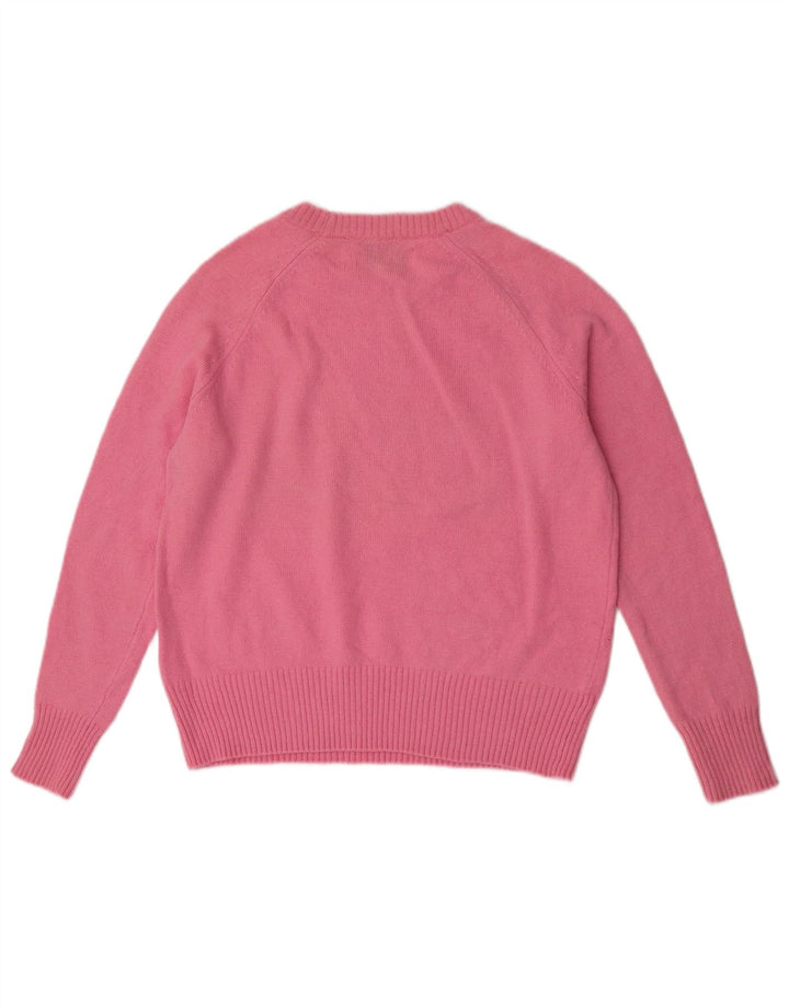 Pulover Superdry pentru femei cu decolteu rotund Roz mediu UK 14