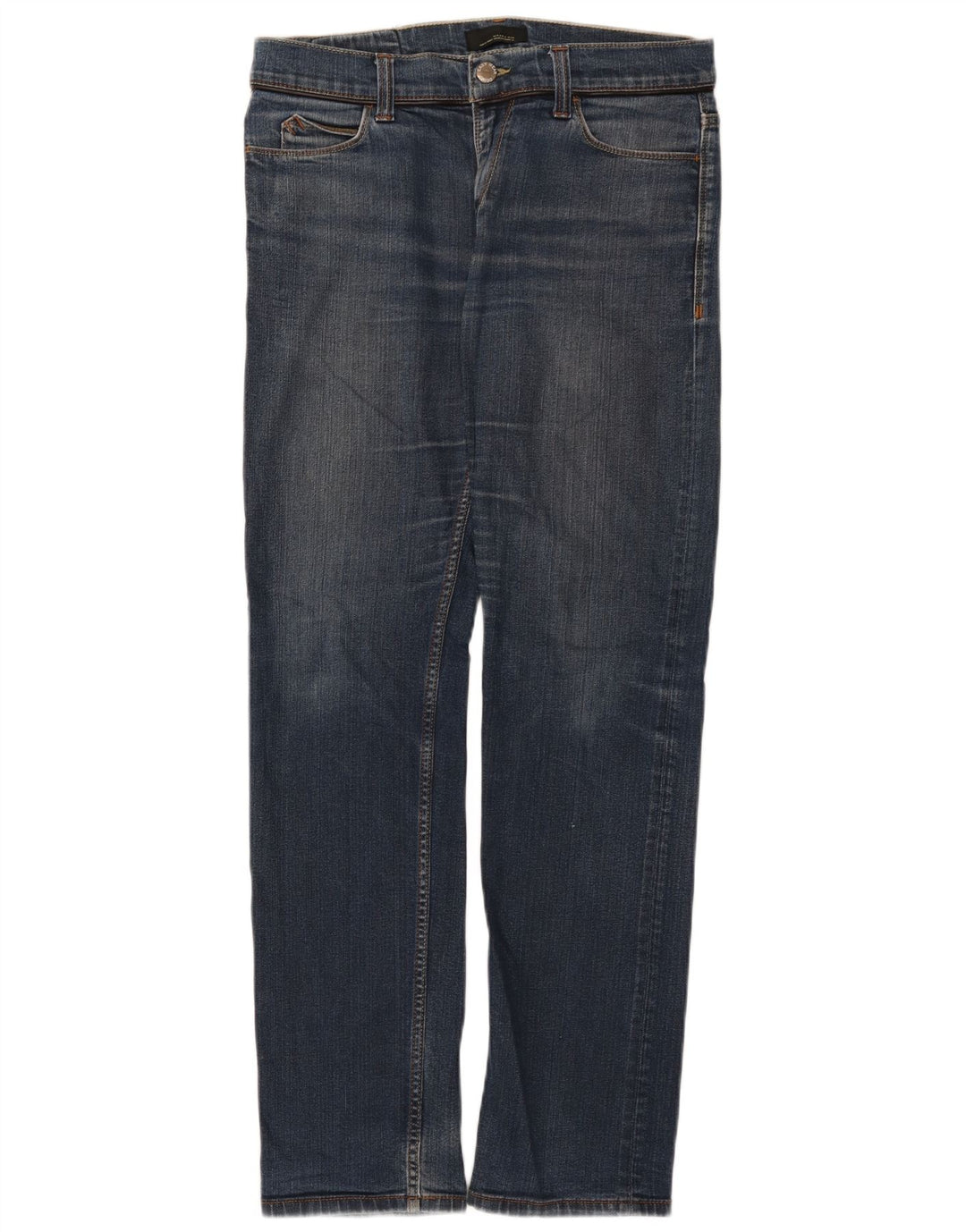 Blugi drepți pentru bărbați Zara EU 42 Large W32 L32 Albastru