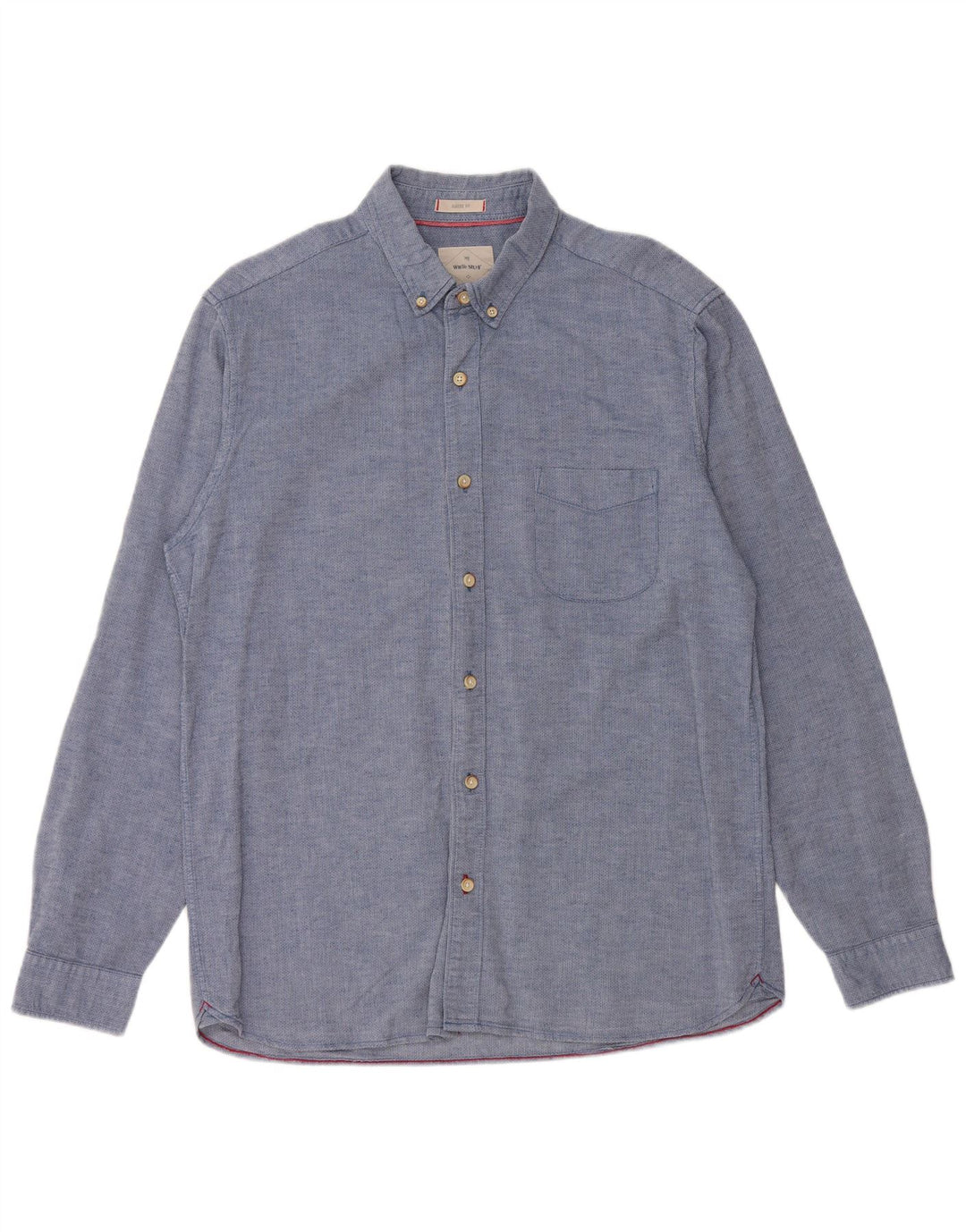 WHITE STUFF Cămașă clasică pentru bărbați, bumbac albastru mediu