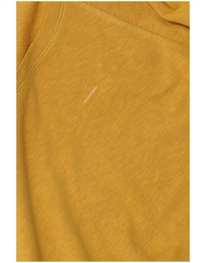 Woolrich Top supradimensionat pentru femei cu mânecă lungă UK 10 Bumbac galben mic