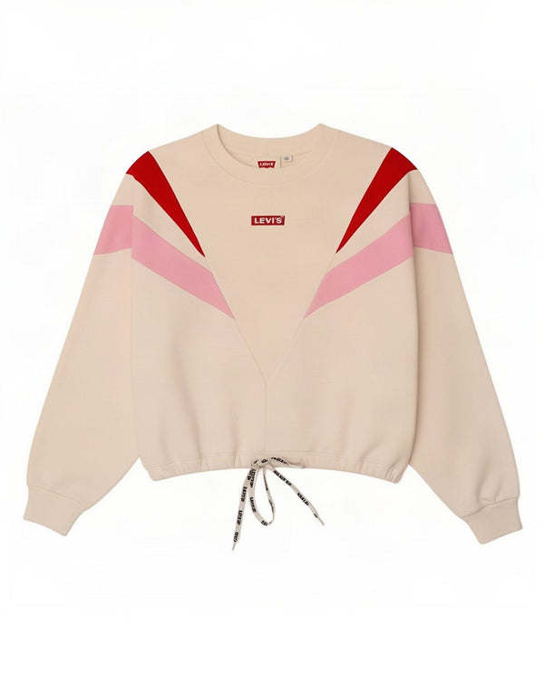 Pulover supradimensionat pentru femei Levi's UK 10, mic, alb, bloc de culoare