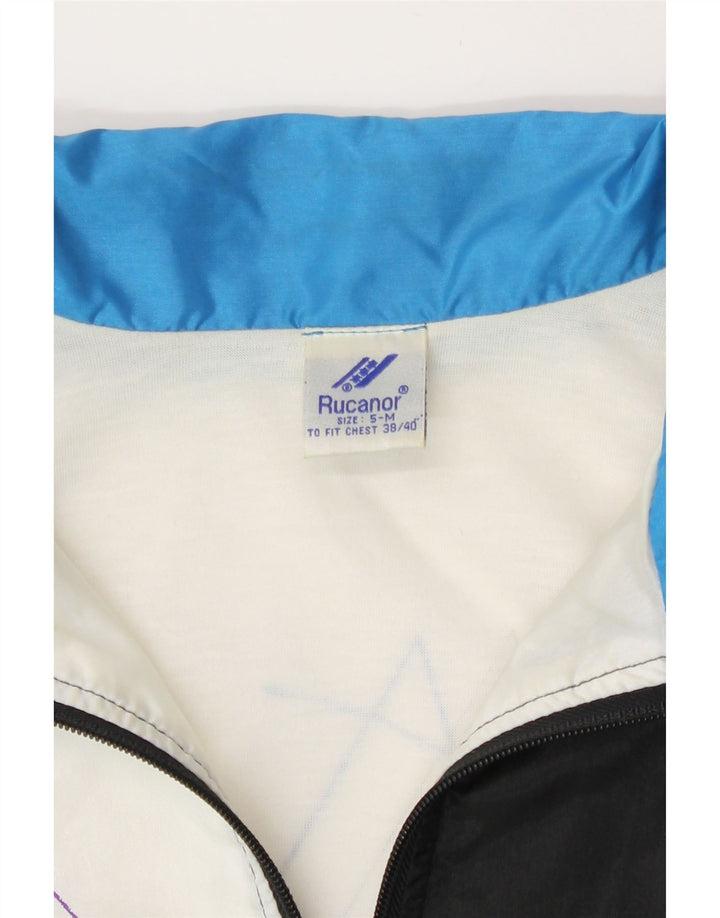 Jachetă de top pentru trening grafic Rucanor pentru bărbați UK 38/40 Medium Black Colorblock