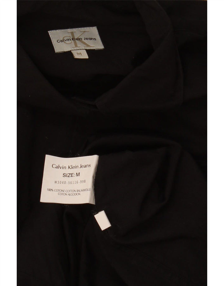 Cămașă supradimensionată pentru femei CALVIN KLEIN UK 14 Bumbac mediu negru