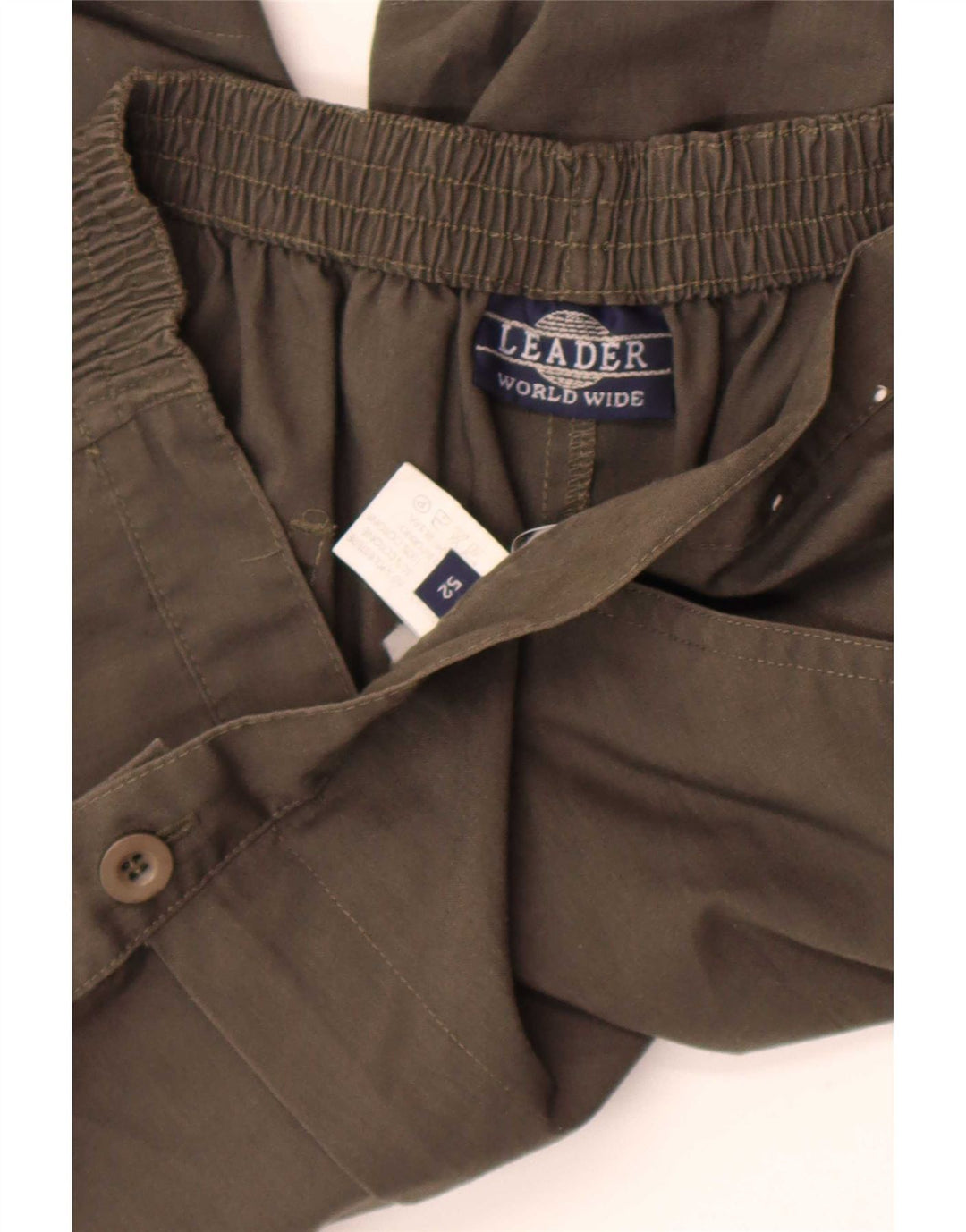 Pantaloni scurți casual pentru bărbați Leader W34 Poliester kaki mare