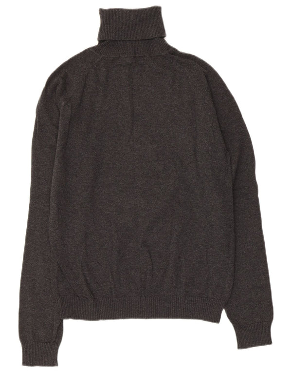 Pulover de damă ZARA cu gât rulat, bumbac gri UK 18 XL