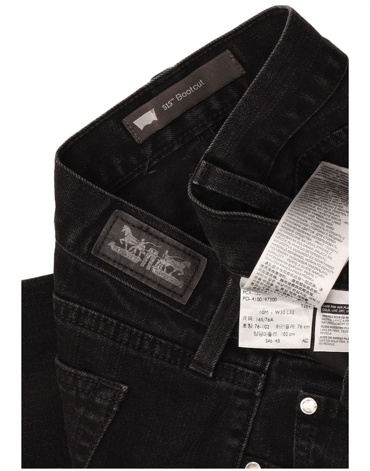 Blugi Levi's pentru femei 515 Bootcut US 10 Large W30 L32 Bumbac negru