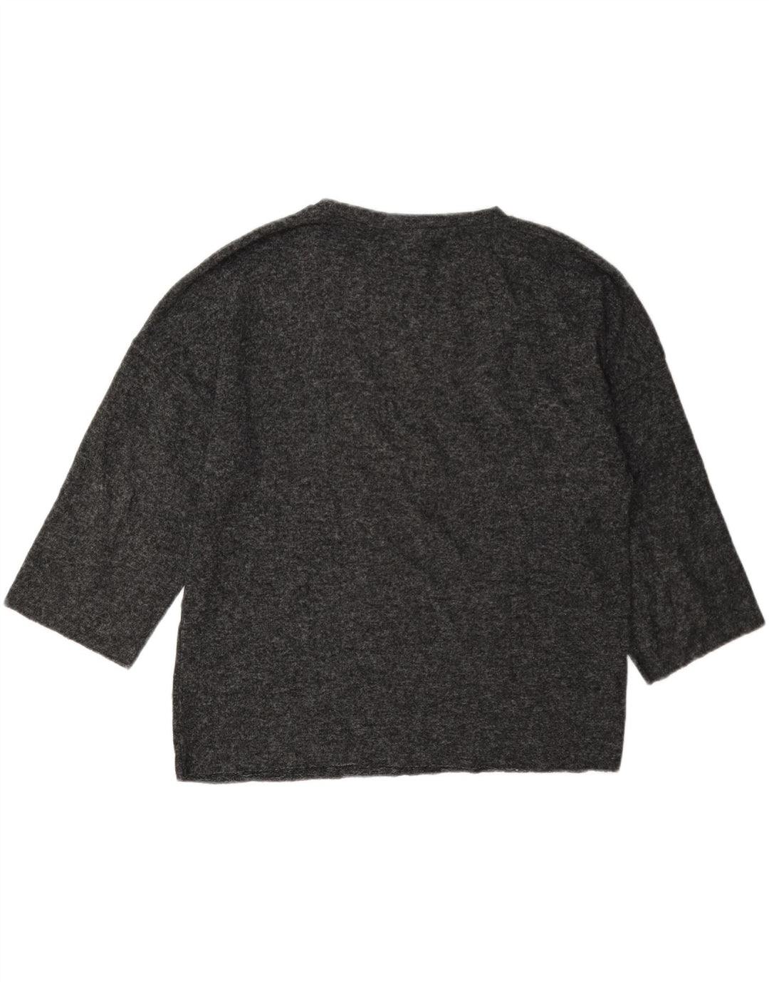 Top supradimensionat pentru femei Zara cu mâneci 3/4 UK 10 mic gri cu pete