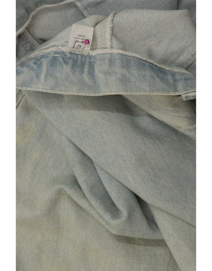 Fusta de blugi vintage pentru femei W28, bumbac albastru