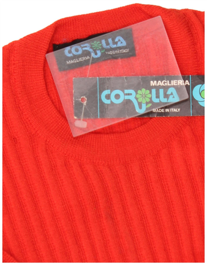 Bluză tricotată pentru femei VINTAGE Top UK 8 Small Red