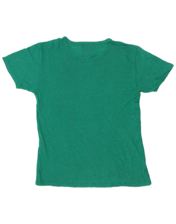Zara Mens T-Shirt Top Small Green