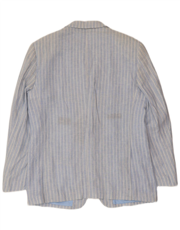 Jachetă pentru bărbați A.Basile, cu 3 nasturi, IT 50, lenjerie mare cu dungi albastre