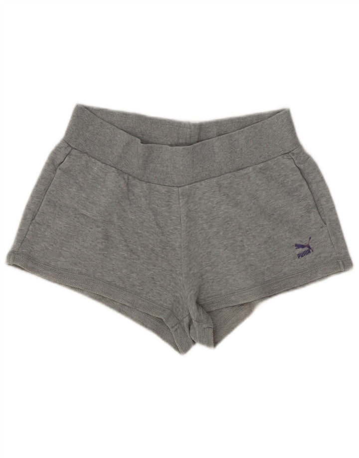 Pantaloni scurti sport PUMA pentru femei UK 12 Medium Grey Flecked