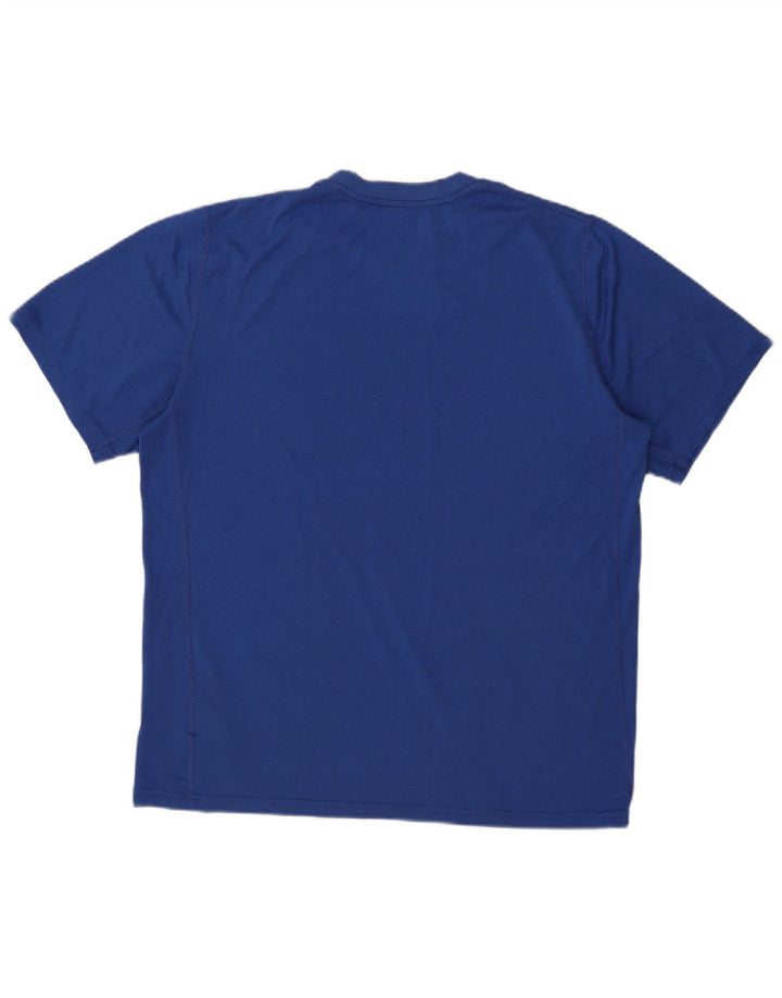 Tricou pentru bărbați Nike Dri Fit Top UK 42/44 Poliester albastru mare