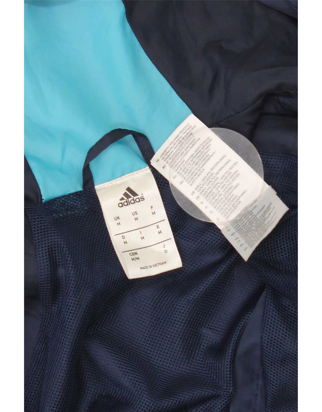 Jachetă de top pentru trening cu glugă grafică Adidas pentru bărbați, poliester mediu albastru bleumarin
