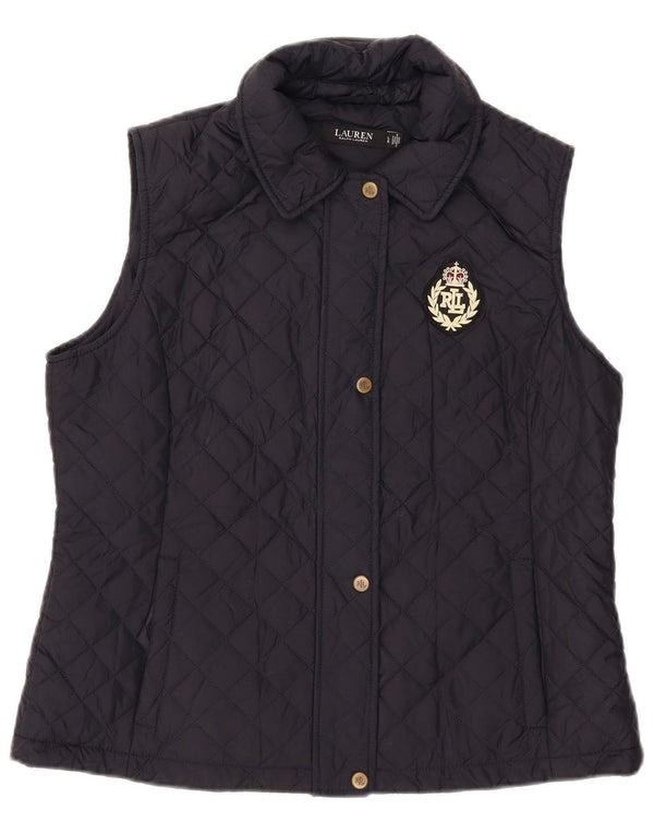 Gilet matlasat pentru femei Ralph Lauren UK 16 mare, poliester bleumarin