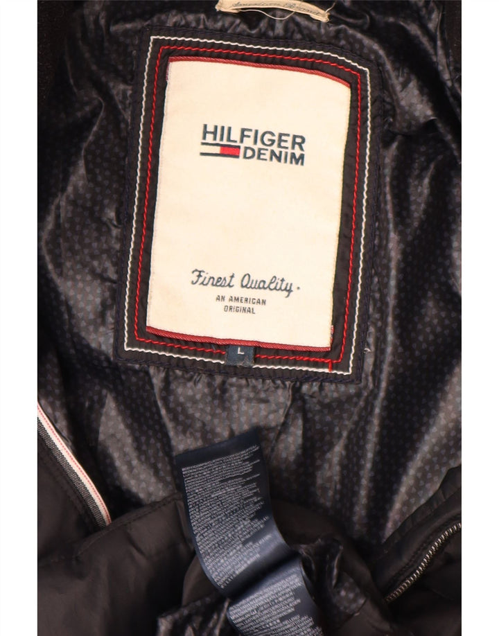 Palton căptușit pentru femei Tommy Hilfiger UK 16, mare, negru, poliester