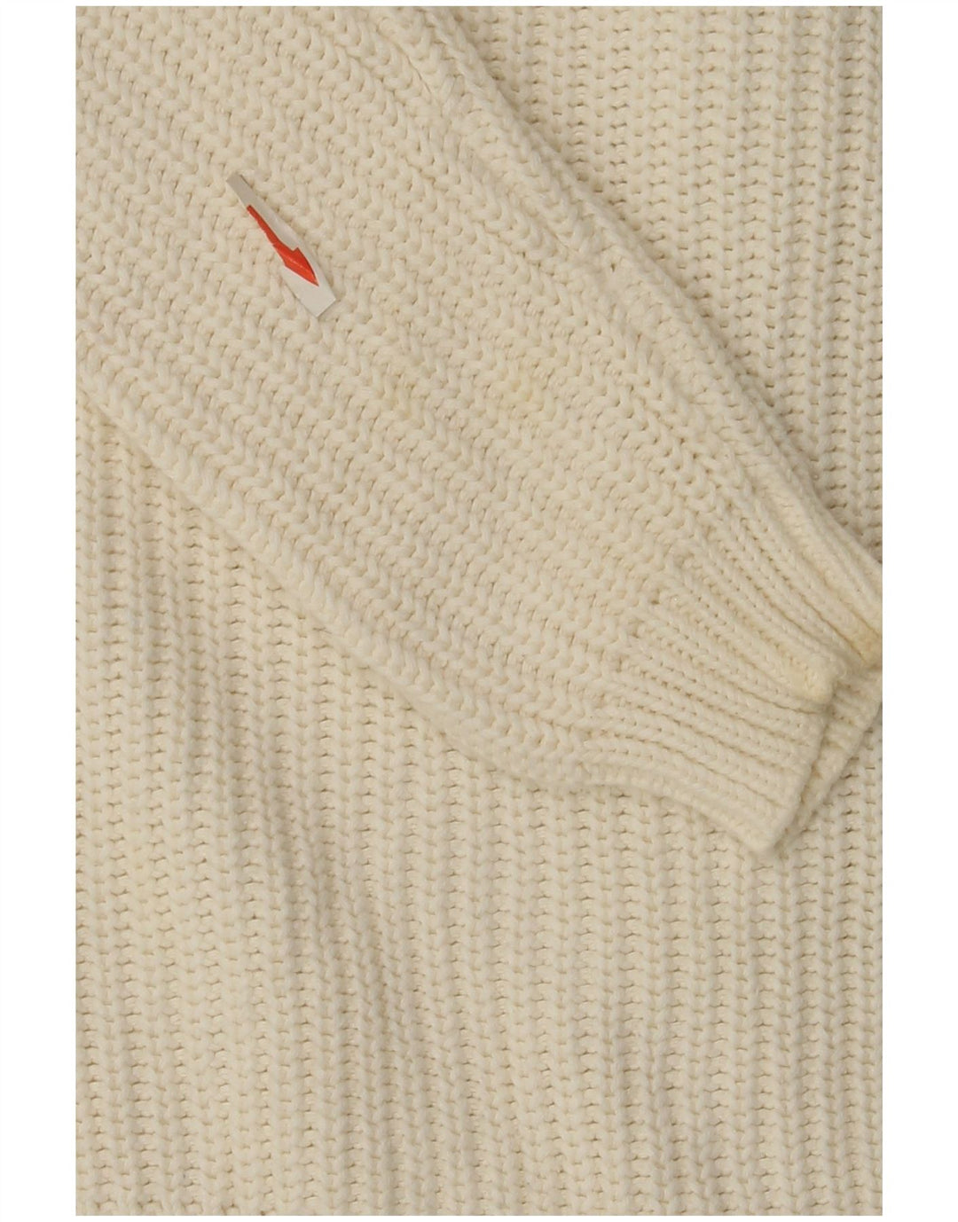 Pulover cardigan cu fermoar complet pentru femei Marks & Spencer UK 14 bumbac alb mediu