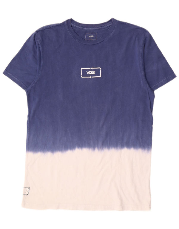 Tricou pentru bărbați Vans Top Medium Blue Colorblock Bumbac