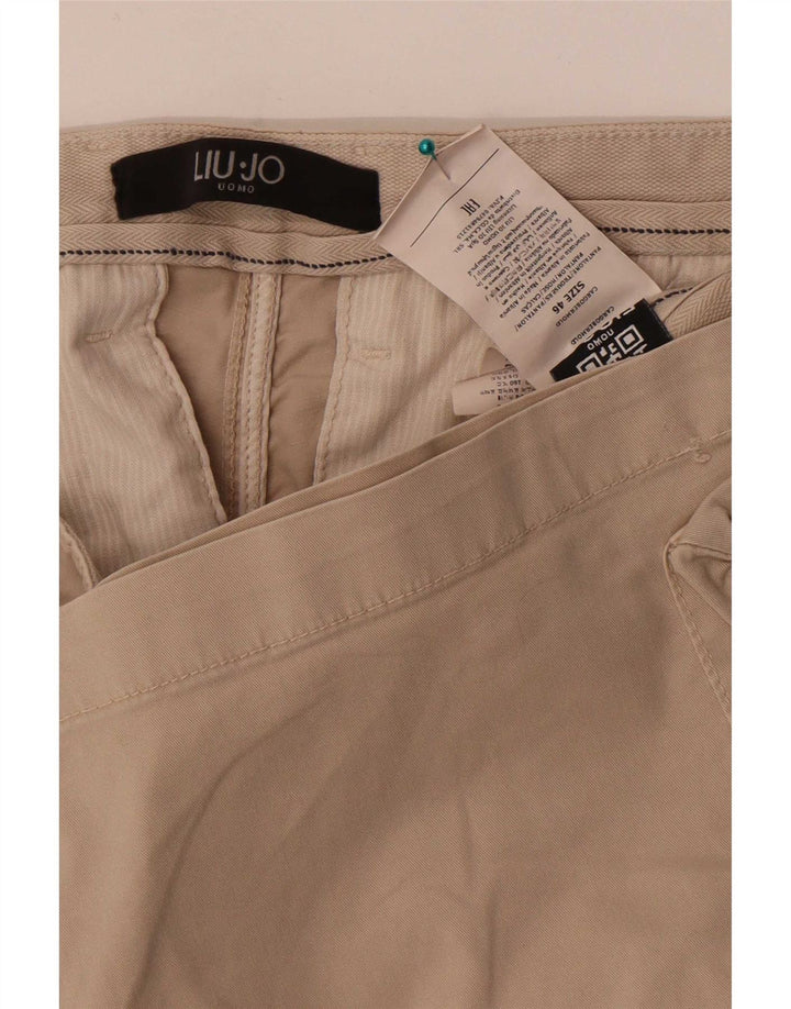 Pantaloni scurți cargo pentru bărbați Liu Jo IT 46 Small W30 Bej Bumbac