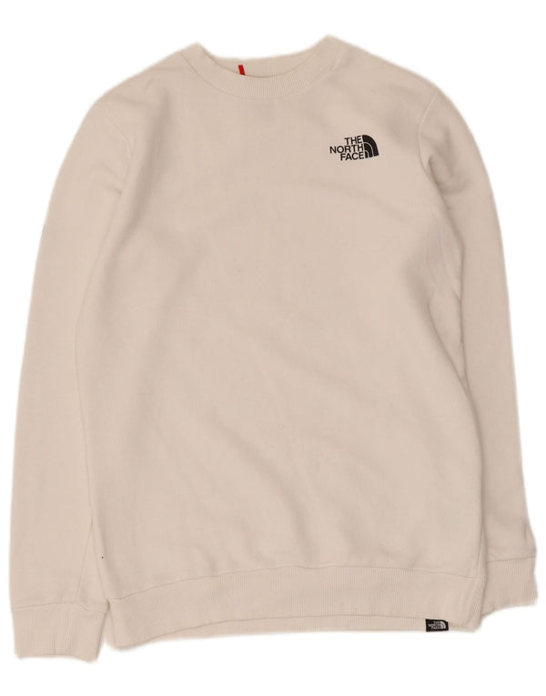 Pulover cu grafic pentru femei The North Face UK 6 XS Bumbac alb
