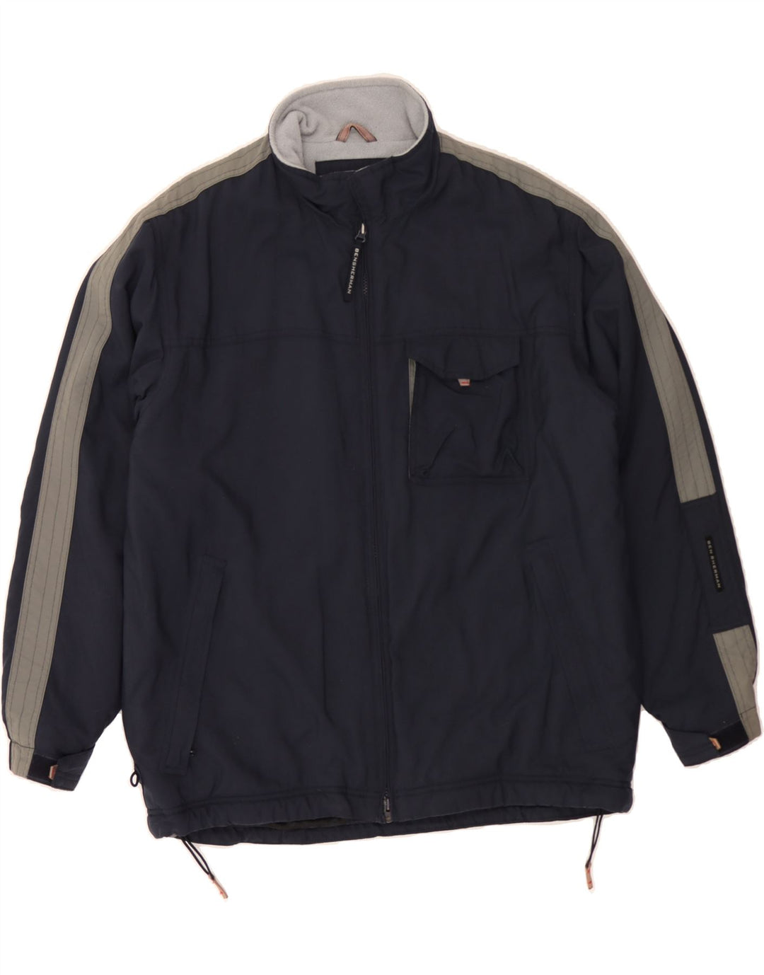 BEN SHERMAN Jachetă de vânt pentru bărbați UK 40, mare, bleumarin, color block