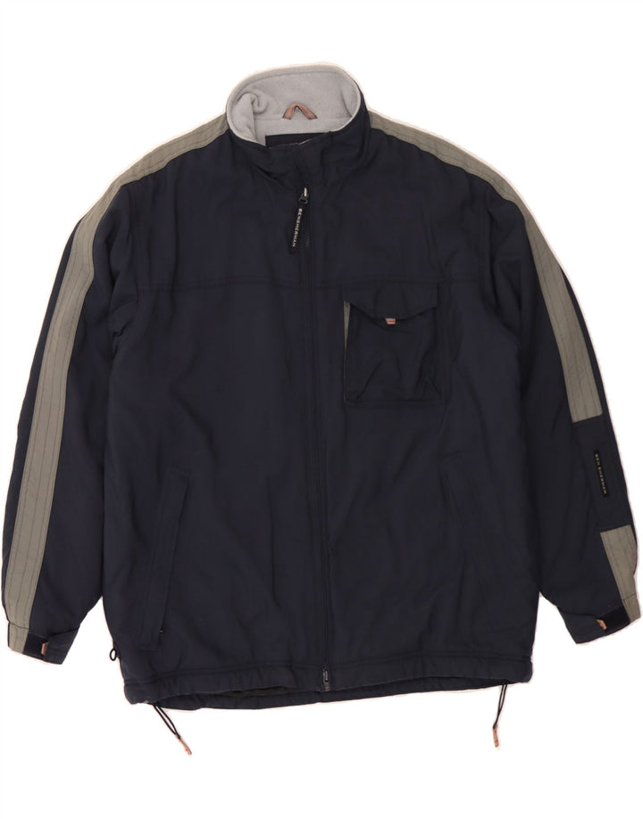 BEN SHERMAN Jachetă de vânt pentru bărbați UK 40, mare, bleumarin, color block