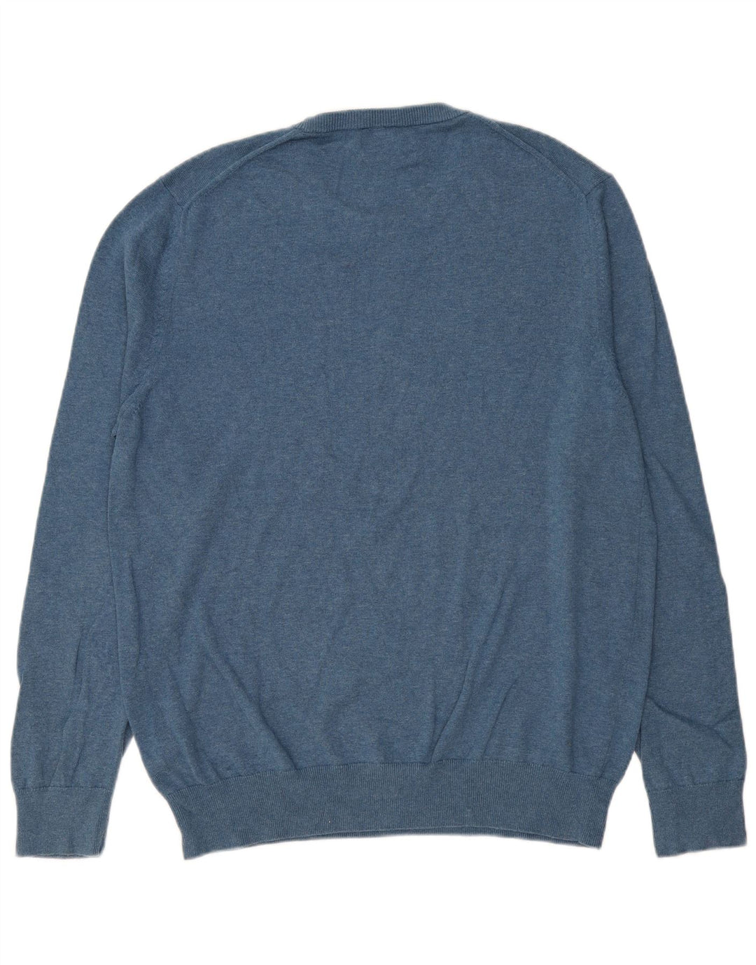 Pulover pentru bărbați Marks & Spencer, cu gât crew, XL, bumbac, albastru