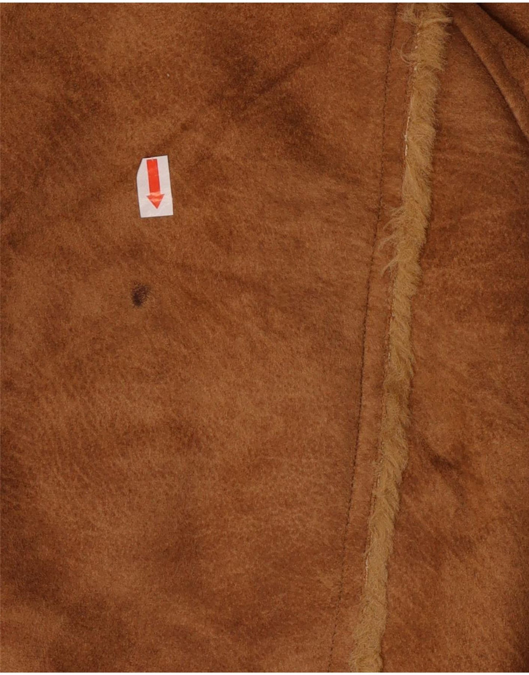 Jachetă de piele Sherpa pentru femei Mauritius UK 18 XL maro