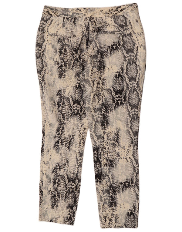 Pantaloni chino slim pentru femei Zara Medium L28 L27 Multicolor Animal Print