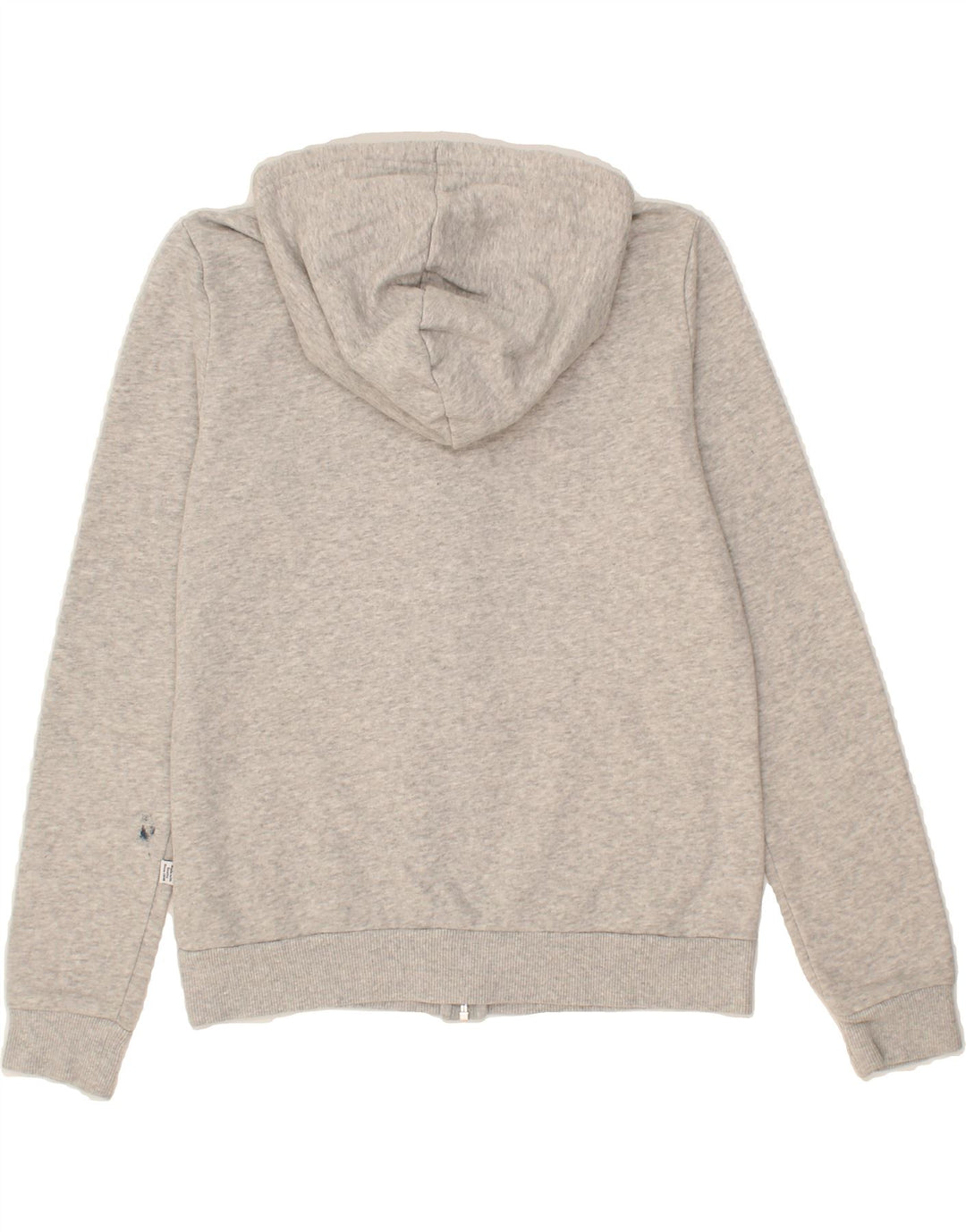 PUMA Womens Zip Hoodie Sweater UK 12 Medium Grey Cotton Vintage Puma and Second-Hand Puma from Messina Hembry 