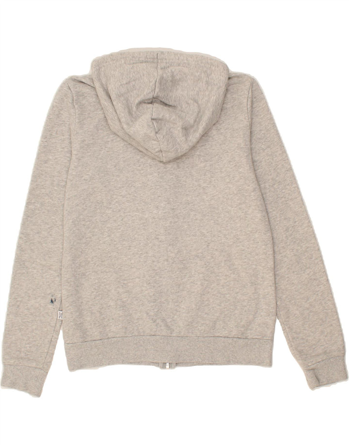 PUMA Womens Zip Hoodie Sweater UK 12 Medium Grey Cotton Vintage Puma and Second-Hand Puma from Messina Hembry 