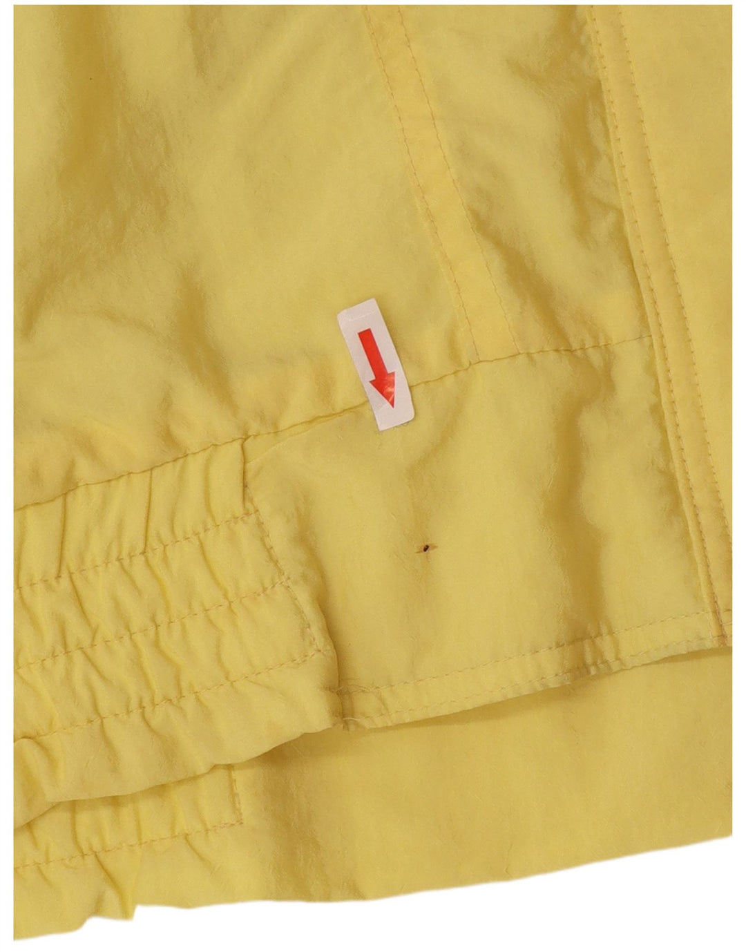 Jachetă de vânt supradimensionată pentru femei Vintage EU 44 XL Galben Poliamidă