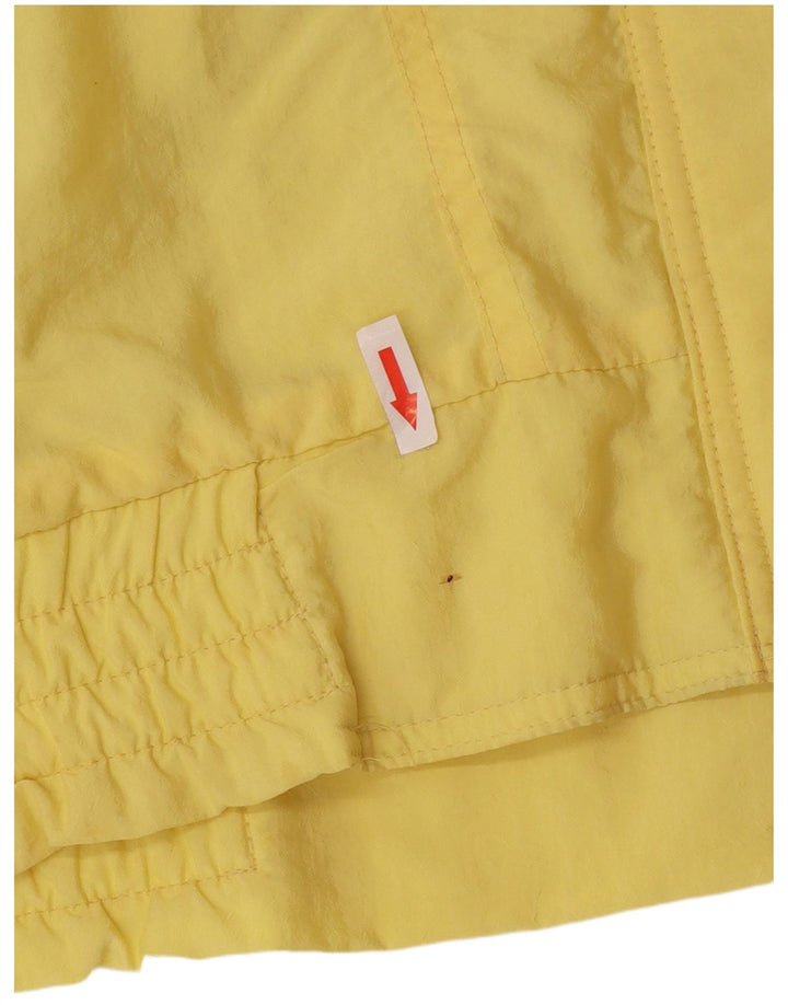 Jachetă de vânt supradimensionată pentru femei Vintage EU 44 XL Galben Poliamidă