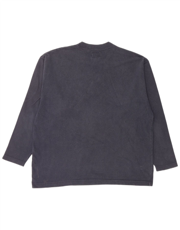 Hanorac grafic pentru bărbați LEVI'S Pulover mare din bumbac bleumarin