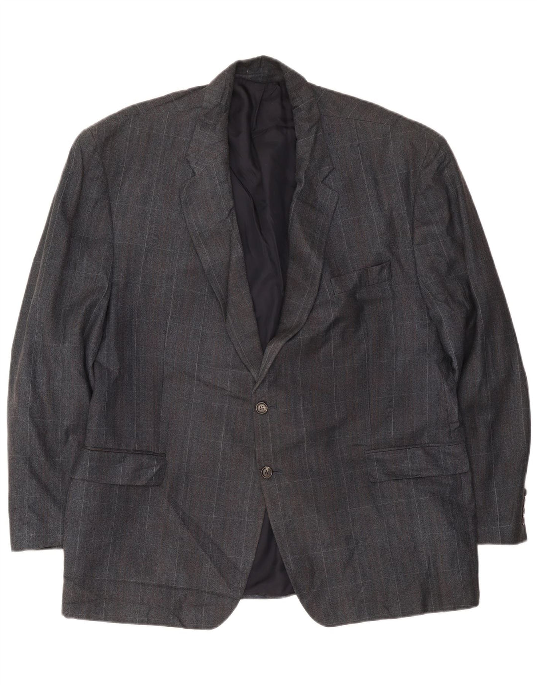 Jachetă Blazer pentru bărbați Chaps, cu 2 nasturi, UK 42 XL, albastru bleumarin Check