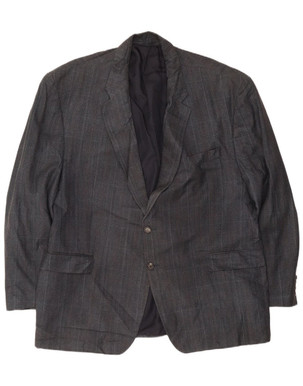 Jachetă Blazer pentru bărbați Chaps, cu 2 nasturi, UK 42 XL, albastru bleumarin Check
